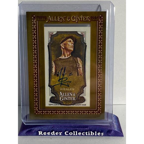 2024 Allen & Ginter #MA-BK Bryan Kienlen Bouncing Souls Bassist Auto Mini Framed - Picture 1 of 3